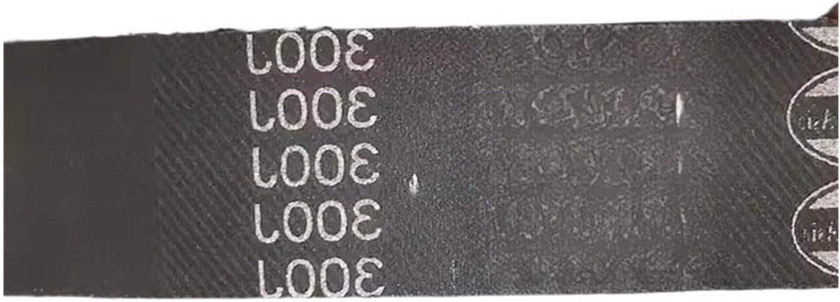 V-riem - Loopband riem - Motoronderhoud - Rubberen constructie - 1x1x1 cm - Zwart
