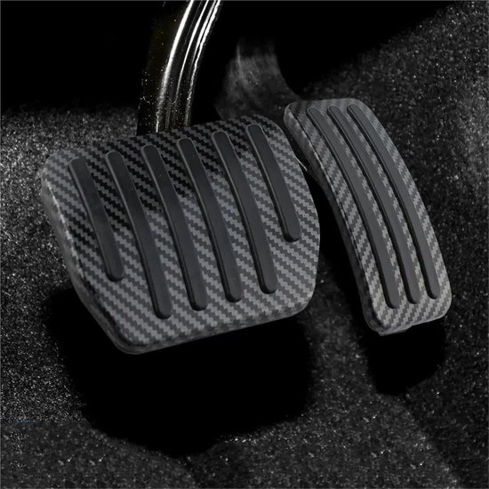 Pedaalhoezen Set - Auto Accessoires - Verbeterde Grip - Antislip Rubber - Voor Model 3 Y - Zwart — afbeelding 2