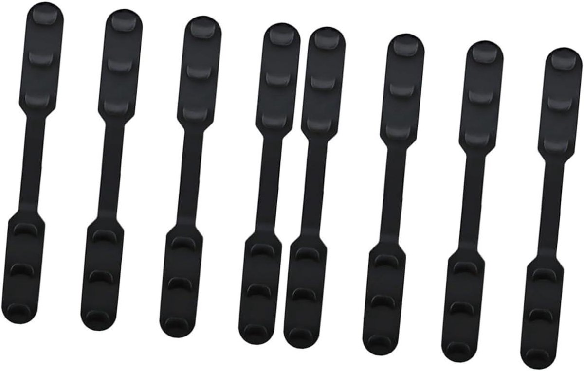 Masker Verlenger - Oorband Haak - Comfort Vergroten - Verstelbare Gespen - 8 Stuks - Zwart