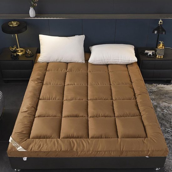 Matrasmat Tatami - Slaapmat Autostoel - Verhoogde Slaapervaring - Verdikt 8 cm Ontwerp - 120 cm - Bruin — afbeelding 3