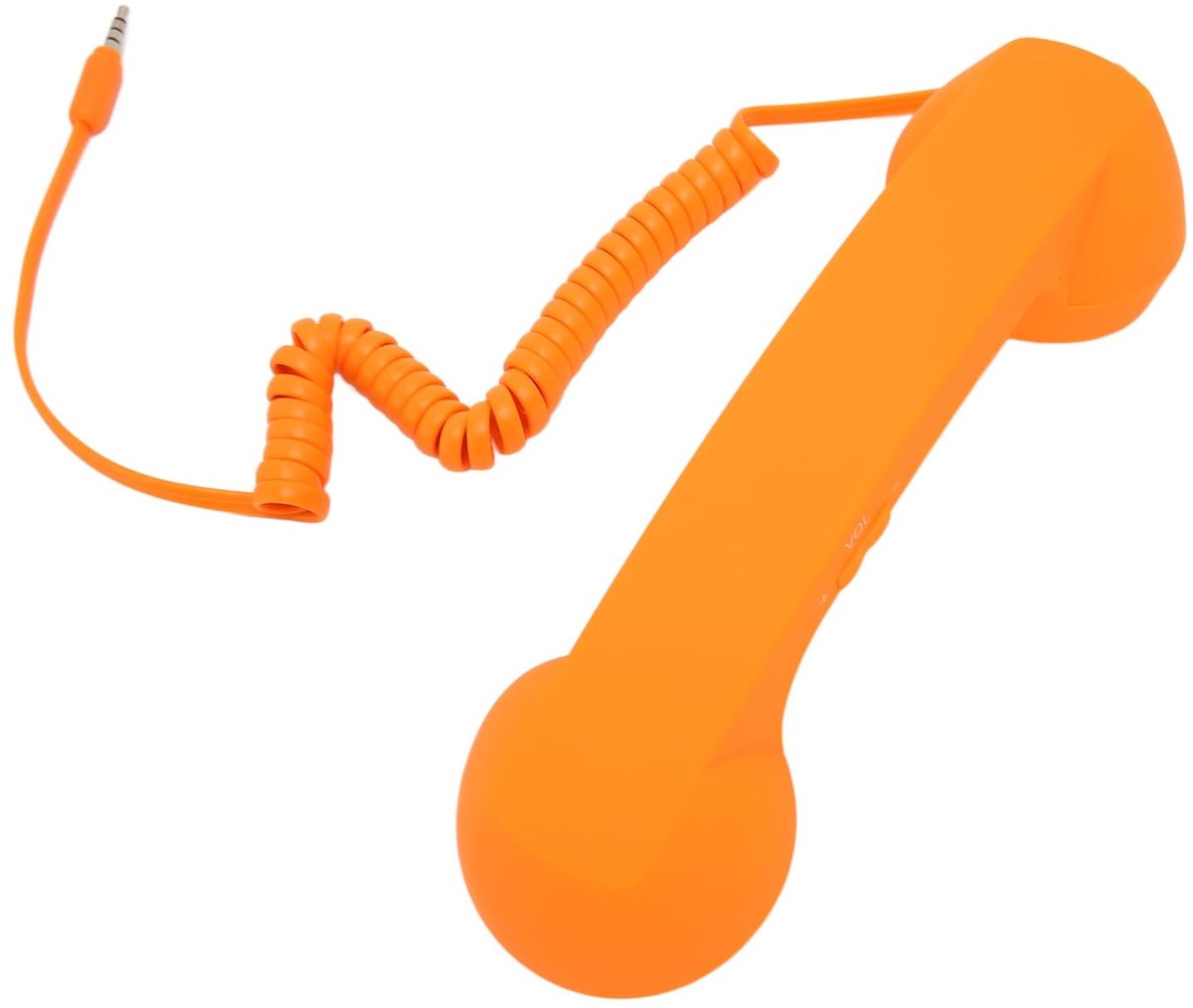 Dailygoods- Telefoonhoorn Retro - Handset met 3,5 mm-plug - Verstelbaar volume - Antwoordknop - Flexibel gebruik - Stralingsbestendig