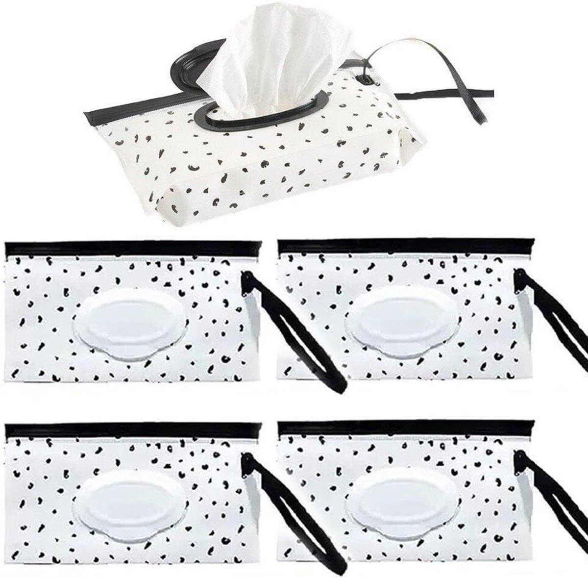Babydoekjes Houders - Natte Doekjes Tas - Hygiëne Onderweg - Huidvriendelijk EVA Materiaal - 25 x 14 cm - Meerdere Kleuren