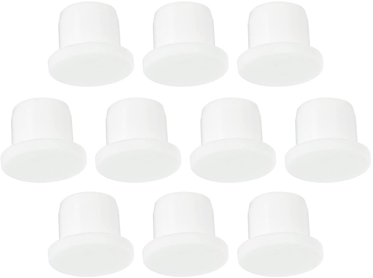 Dailygoods- Gatstoppen 10 stuks - Siliconen Afdichtpluggen - Waterdichte Paneelafdichtingshoes - Flexibel Rubber - 12 mm Diameter - Geschikt voor Keuken/Badkamer - Rubberpluggen
