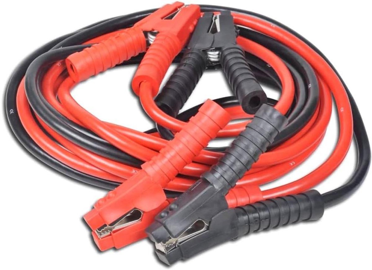 Startkabels Auto - Booster Kabels - Motor Starten - 1500 A Maximale Stroom - 6 Meter Lengte - Rood Zwart