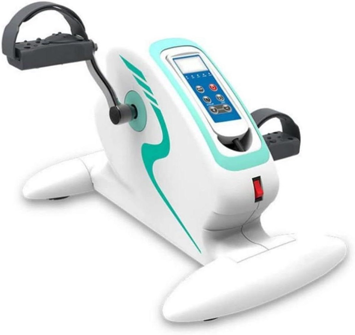 Onderbouw Fiets - Pedaaltrainer Bureau - Zittend Trainen - Digitaal LCD Scherm - 12 Snelheden - Zwart