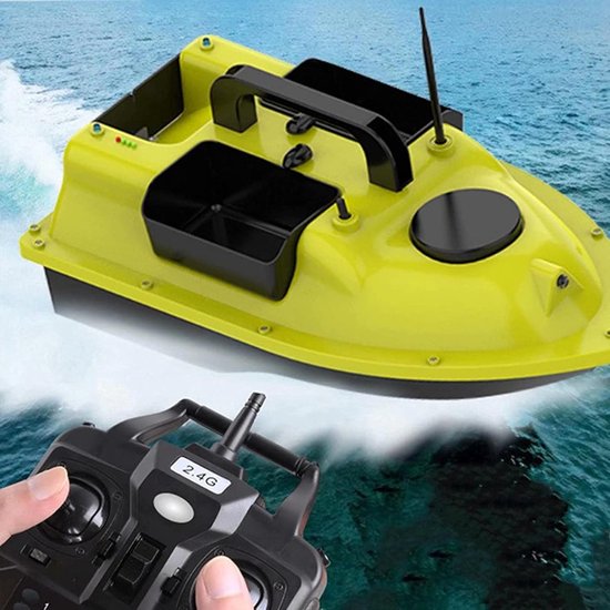 Fish Aas Boat Fish Finder met GPS - 500m draadloze visserij RC Boat Twin Motor Cruise Vissen Lure Bait Boat met LED Night Light voor meren, vissenliefhebbers, vissers — afbeelding 5