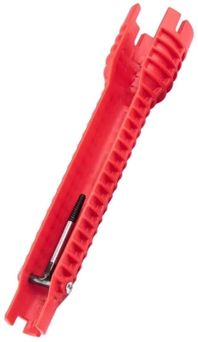 Dailygoods- Sanitair Gereedschap Premium - Multifunctioneel - Spoelsleutel/Kraansleutel - Wastafel/Gootsteen - Extra Lange Handgreep - Antislip Textuur - Ingebouwde Accessoires - Installatiesleutel