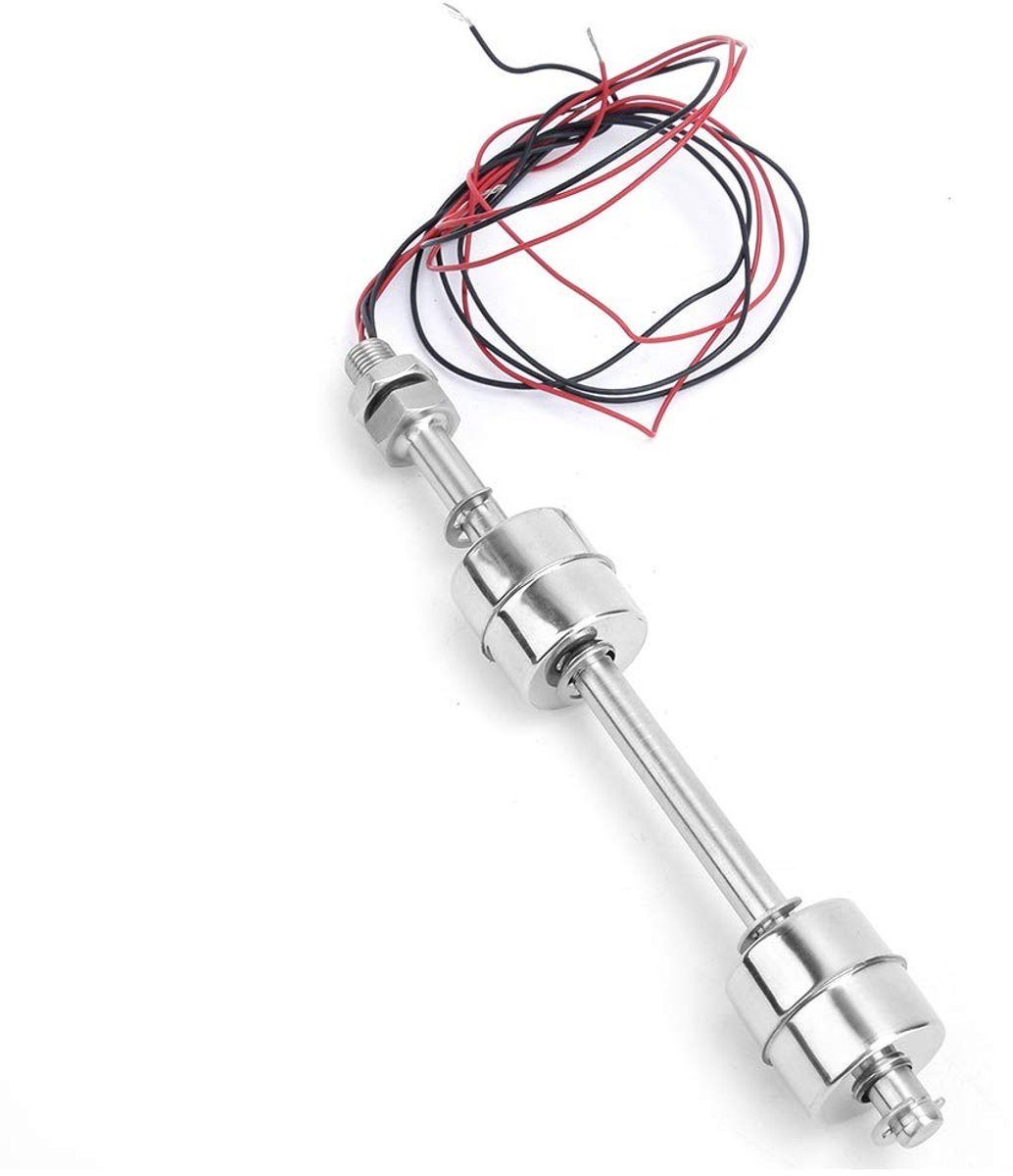 Dailygoods- Vloeistofniveausensor Dual Ball - Vlotterschakelaar - RVS - Watertank/zwembad/aquarium - Actiebereik 10 mm - Klein relais nodig