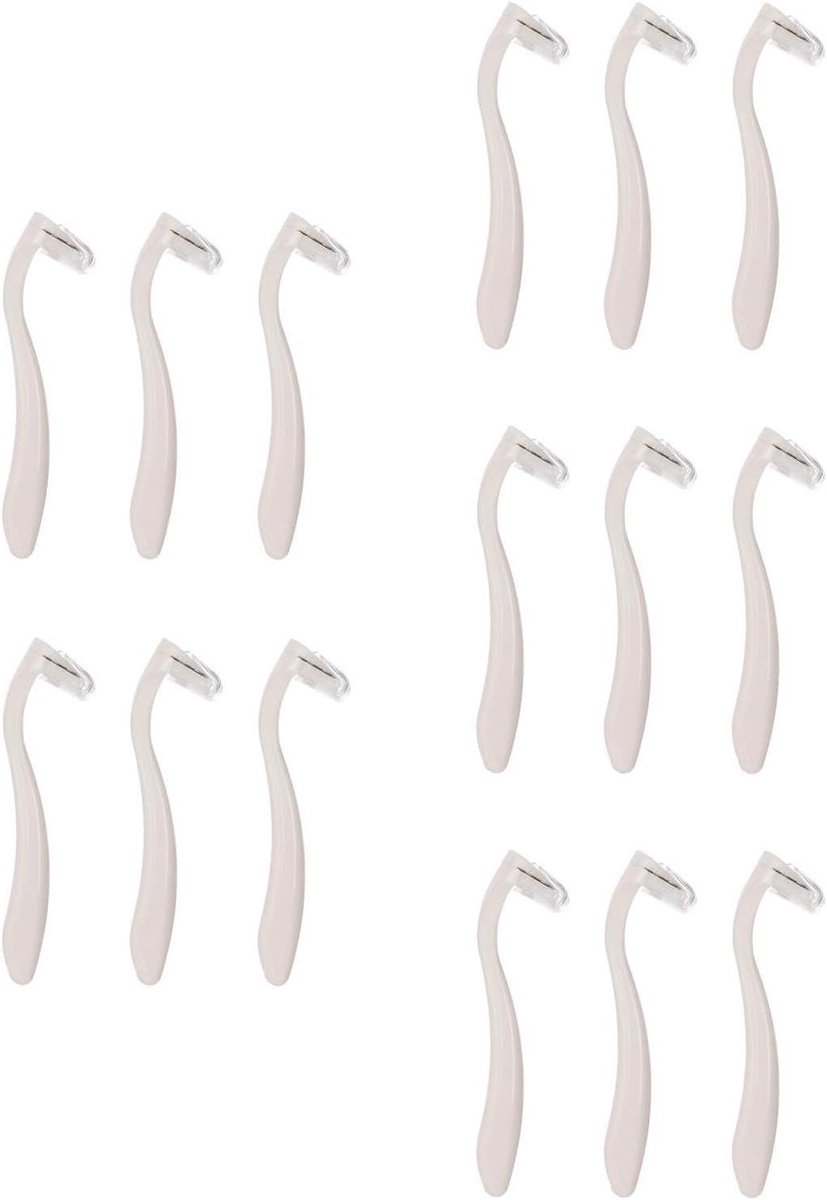 WOONEKY 15 Stuks Draagbare Okselharen Trimmer voor Vrouwen Pijnloze Body Shaver met Ergonomisch Ontwerp voor Thuis Vermindert Huidirritatie Efficiënt Gebruiksvriendelijk