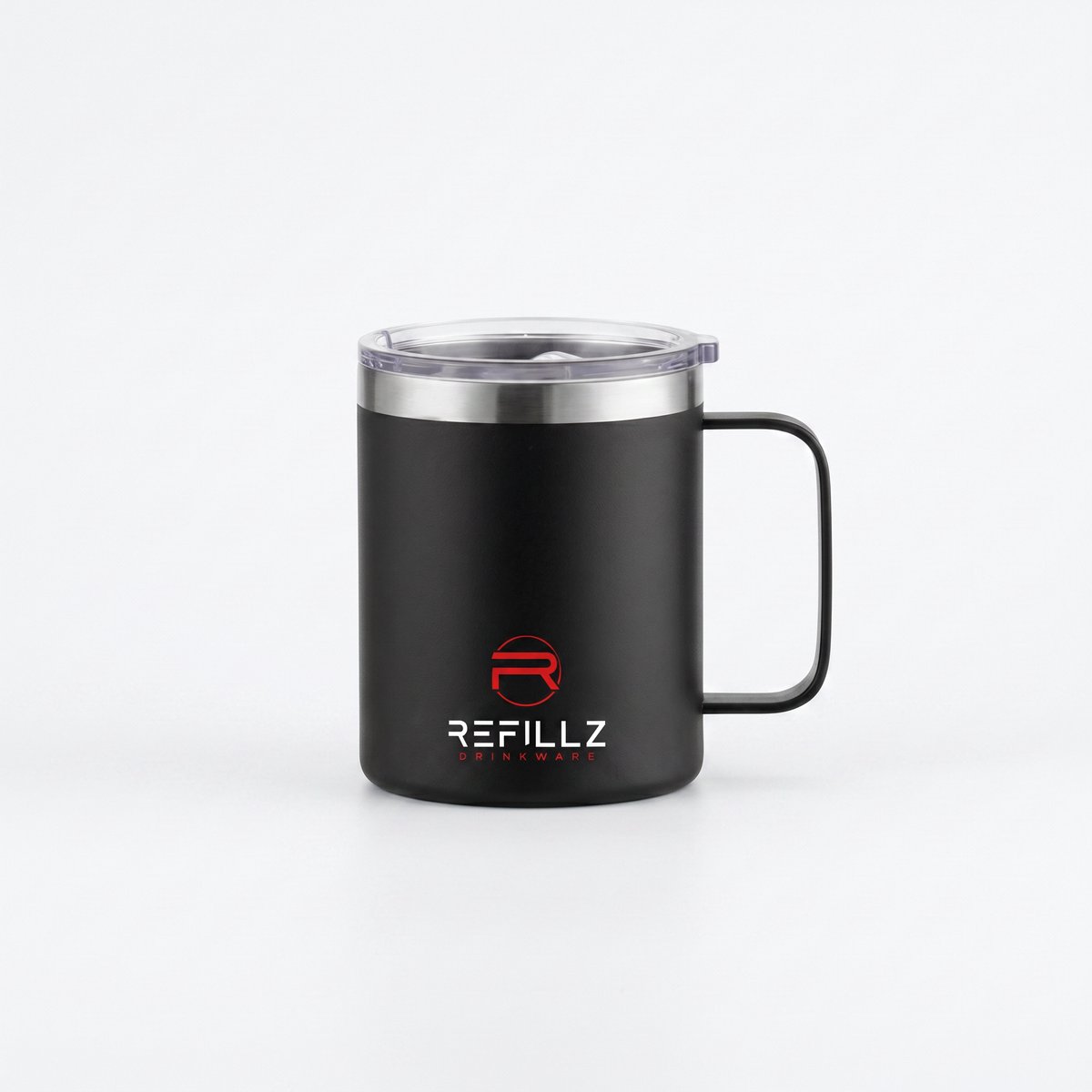 Refillz Drinkware® - (NEW) Allround Thermo Mug Pro - Dubbelwandige Thermo Mug 350ML + Drinking Lid - RVS Mug - Koud & Warm - Lekvrij Design - BPA Vrij