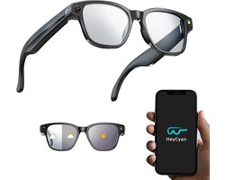 AI Smart Glasses with 8MP Camera Powered by ChatGPT AI, Bluetooth Sunglasses for Men, Real Time Translation, Voice Assistant, Open Ear Music and Calls, Dual Microphone Noise Cancelling