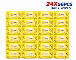 Dalin Baby Vochtige Doekjes – 24 x 56 Stuks – 1344 Alcoholvrije Babydoekjes voor de Gevoelige Huid – Voordeelverpakking - Dalin Bebek Islak Mendil - Dalin Baby Wet Pine