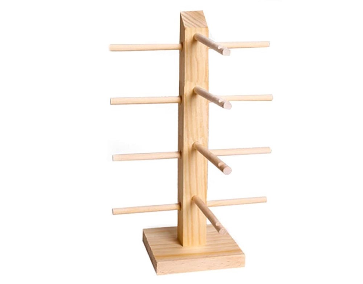 Dailygoods- Brillenhouder Houten - Brillenrek - Zonnebril Display - Opbergstandaard - Duurzaam - Veilig in gebruik - Brillenstandaard
