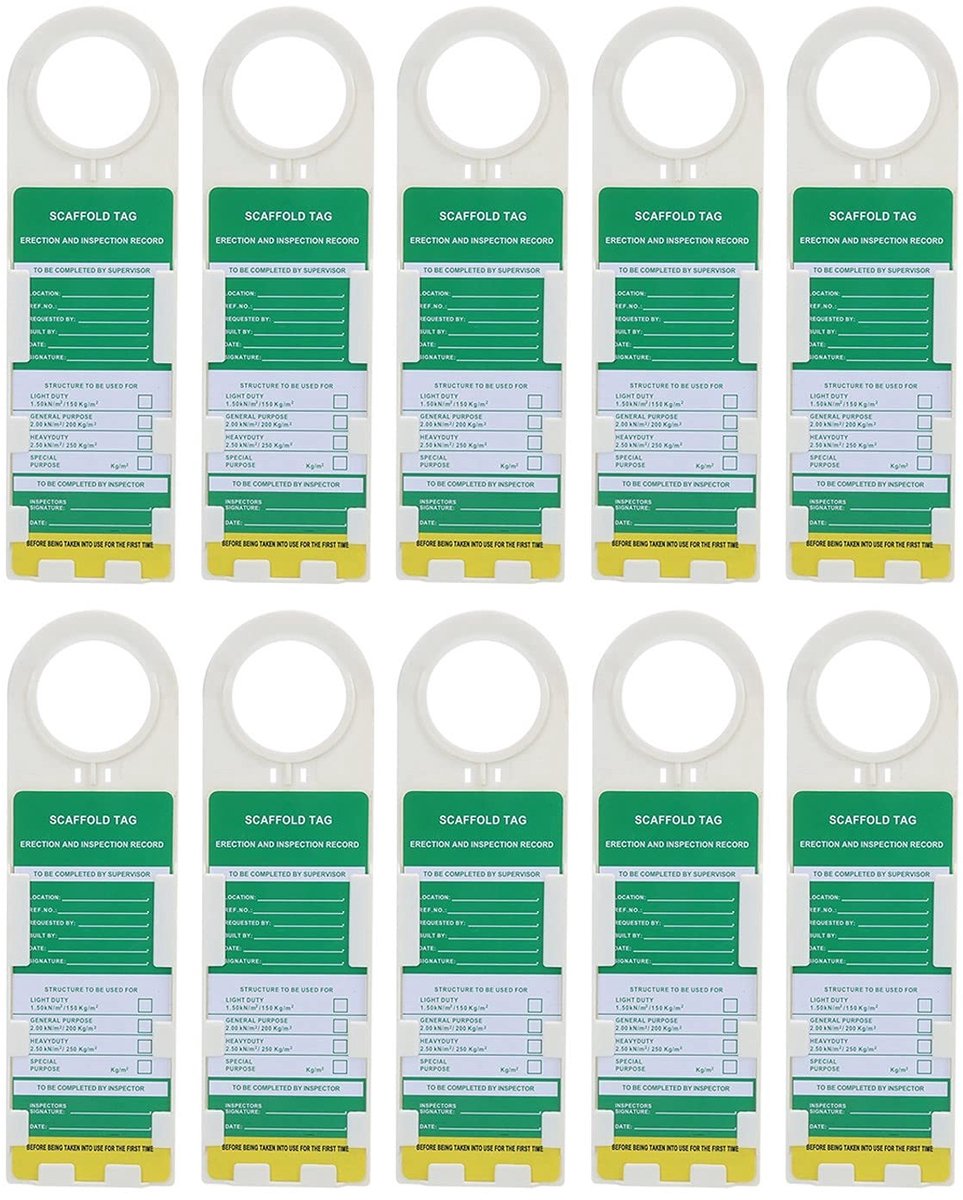 Dailygoods- Steigertag 10PCS - Ongevallenpreventie - Buiten - Veiligheid - Familie - Duurzaam
