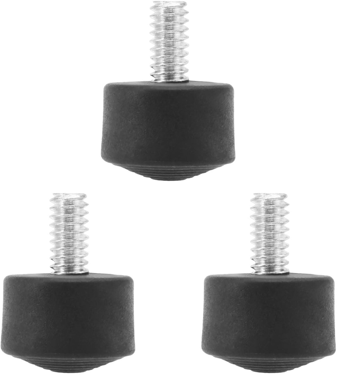 Dailygoods- Statief Voet Antislip - 3 Stuks - Rubber Spikes - Compatibel met 1/4 Inch Draadmaat - Camera - Duurzaam Metaal - Statiefspikes
