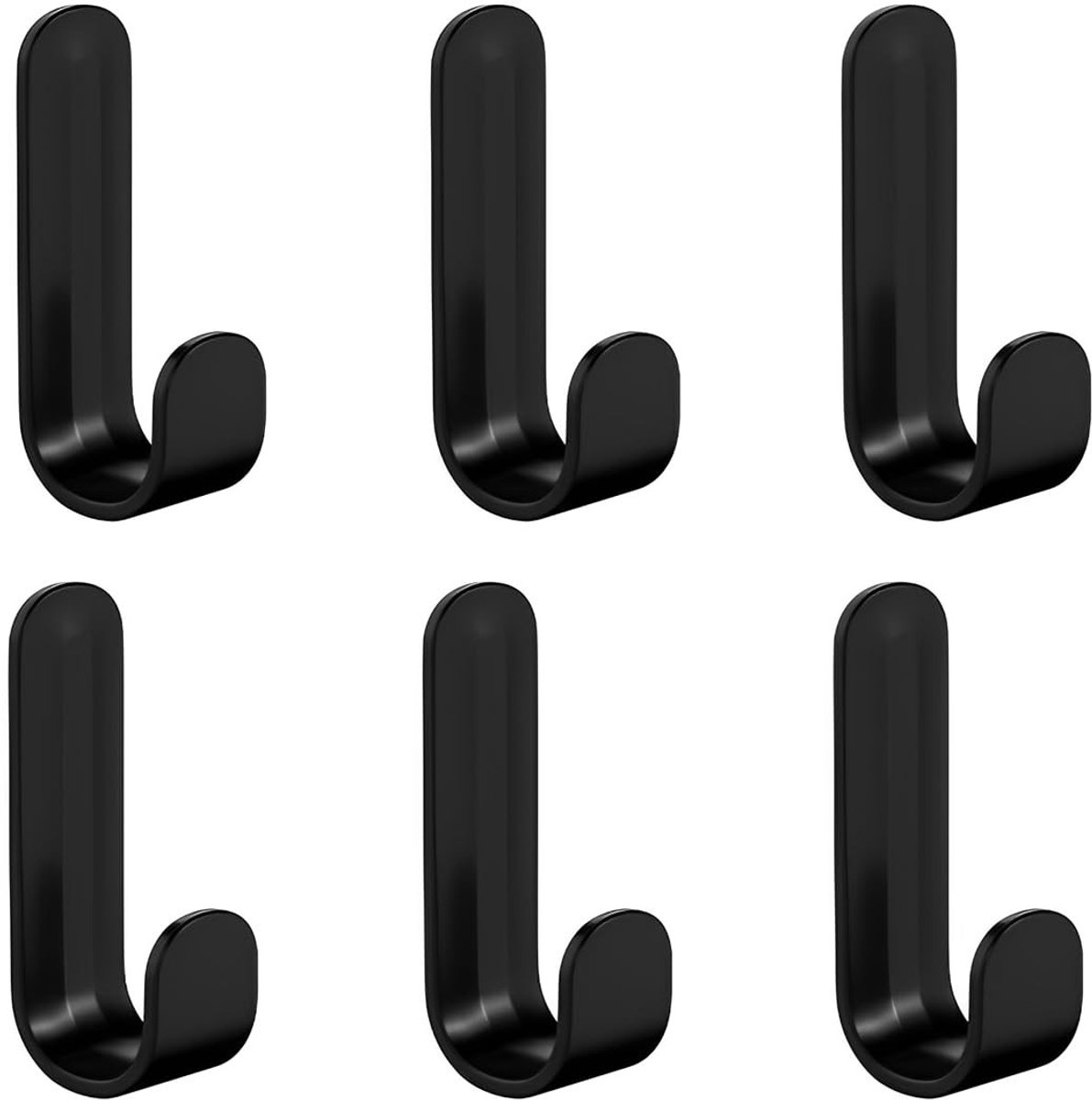 Dailygoods- Wandhaken 6 Stuks - Zelfklevend - Handdoekhouder - Voor Badkamer/Keuken - Wate