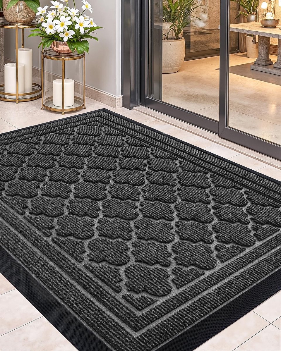 Dailygoods- Deurmat Antislip - Vuilvangmat 60x90cm - Robuust - Waterdicht - Voor Buitendeu