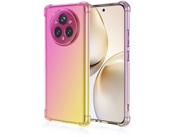 Dailygoods- Hoesje Ultra-Slank - Hoesje OPPO Realme 14 Pro+ Plus 5G - TPU Bescherming - Antislip - Schokbestendig - Transparant Gradient Kleur - Telefoonhoes