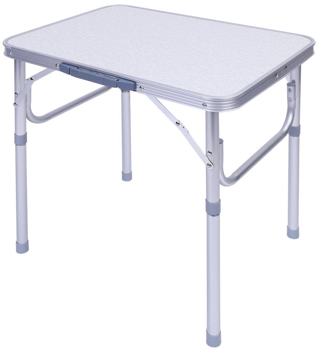 Dailygoods- Klaptafel Inklapbaar - Campingtafel - Verstelbaar van 25-56 cm - Draaggreep - Aluminium - Lichtgewicht en Duurzaam - Picknicktafel