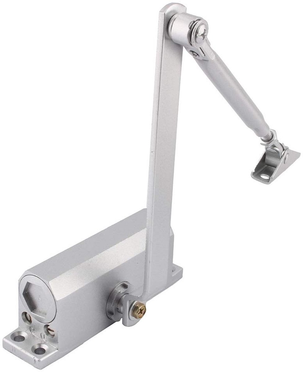 Dailygoods- Deurdranger Automatisch Verstelbaar - Hydraulische Deurdranger - Montageplaat - Geschikt voor Deurbreedte 600-1200mm - Deurgewicht 25-35kg - Eenvoudige Installatie - Deursluiter