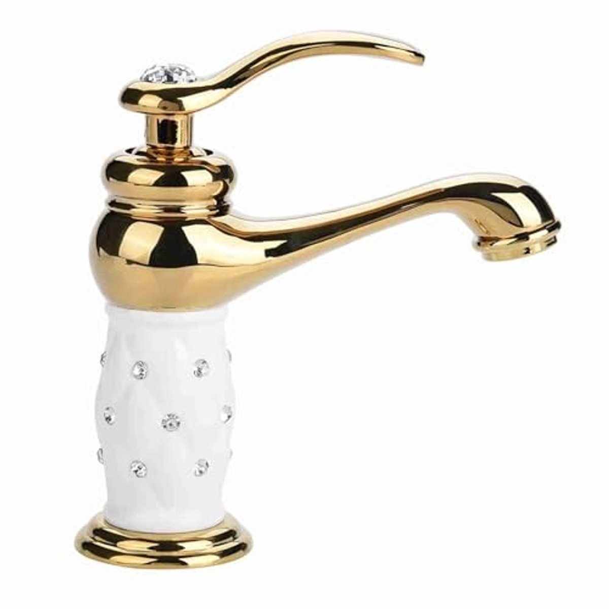 Dailygoods- Inbouwkraan Goudkleurig - Mengkraan Badkamer - Mengkraan Keuken - Eengreepsmengkraan - Duurzaam Messing - Waterbesparend