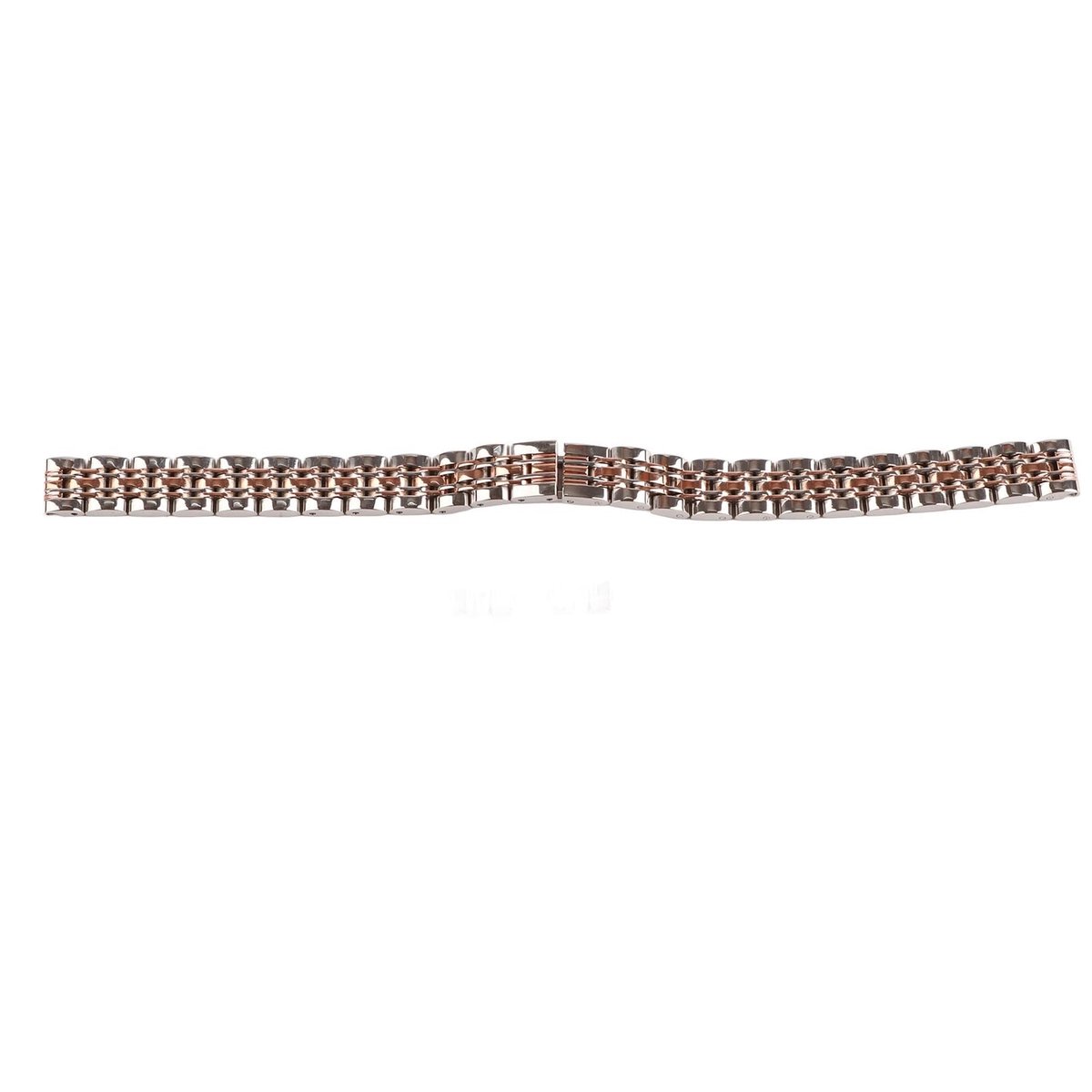 Dailygoods- Horlogeband Roestvrij Staal - Vervangende Horlogeband - Horlogeband 10mm - Modieuze Accessoire - Recht/Gebogen Uiteinde - Schokbestendig - Horlogeketting