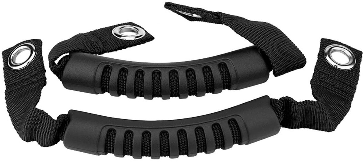 Dailygoods- Handgrepen Hoofdsteun - 2 Stuks - Antislip - Hoogwaardig Nylon - Eenvoudige Installatie - Geschikt voor 1995-2017 - 33 cm - Auto Handgreep
