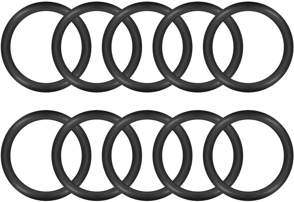 Dailygoods- O-ring Nitrilrubber - Rubber Afdichtingsring - Set van 50 Stuks - 55mm OD - 50mm ID - 2.5mm Breedte - Antistatisch en Oliebestendig