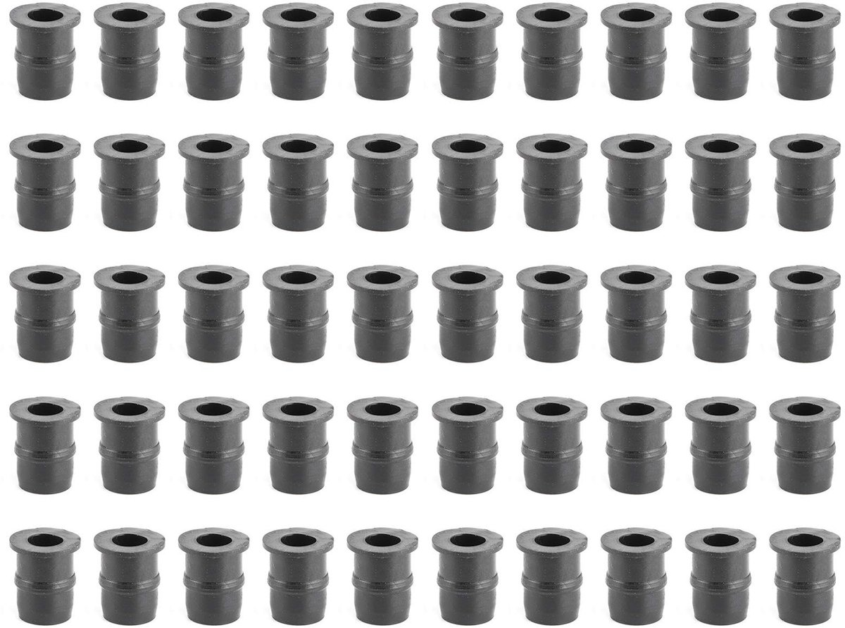 Dailygoods- Bevestigingsmoer 5mm - Rubberen Moeren - Motorfiets Accessoire - Waterdichte Afdichting - Trillingsisolatie - Eenvoudig te Installeren