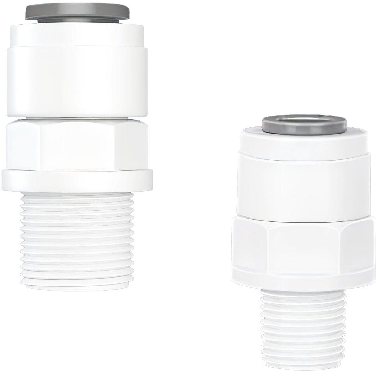 Dailygoods- Waterfilter - 2 Stuks - Hoge Kwaliteit POM - Lekvrije Aansluitingen - Drukbestendig - Duurzaam - Geschikt voor RO Waterfilter - Waterfilterfitting