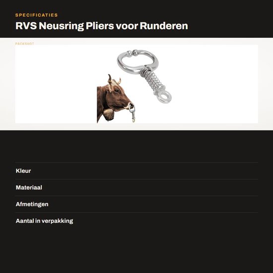 ZEYNOMAX- Cattle-Ring Pliers - Roestvrij Staal - Grote Trekking voor Koeien - Duurzaam Ontwerp - Geschikt voor Alle Maten - Inclusief Trekpiston - Neusringtang van Zeynomax — afbeelding 4