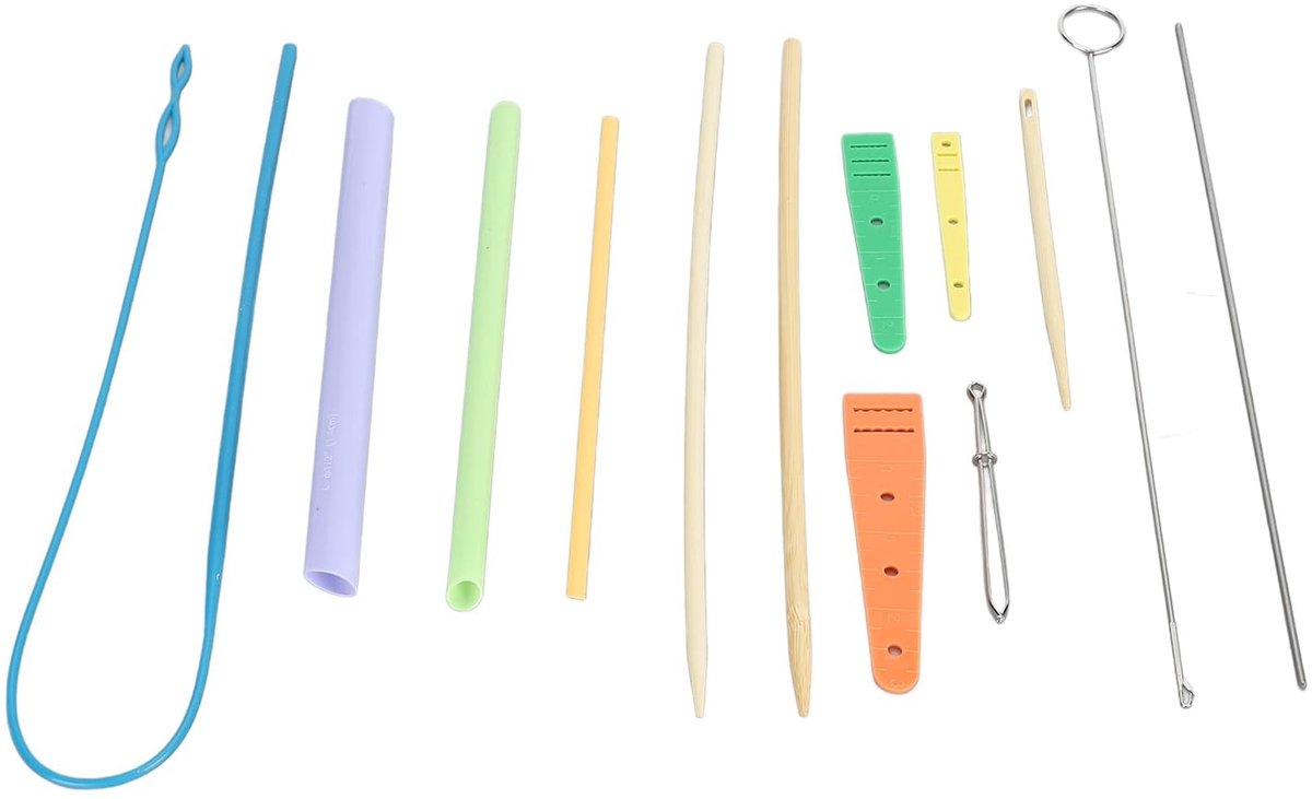 Dailygoods- Naailussenset 13-delig - Roestvrij Staal - Naai-inrijgset - Draaiset - Doe-het-zelf Naaiaccessoires - Stevig en Duurzaam