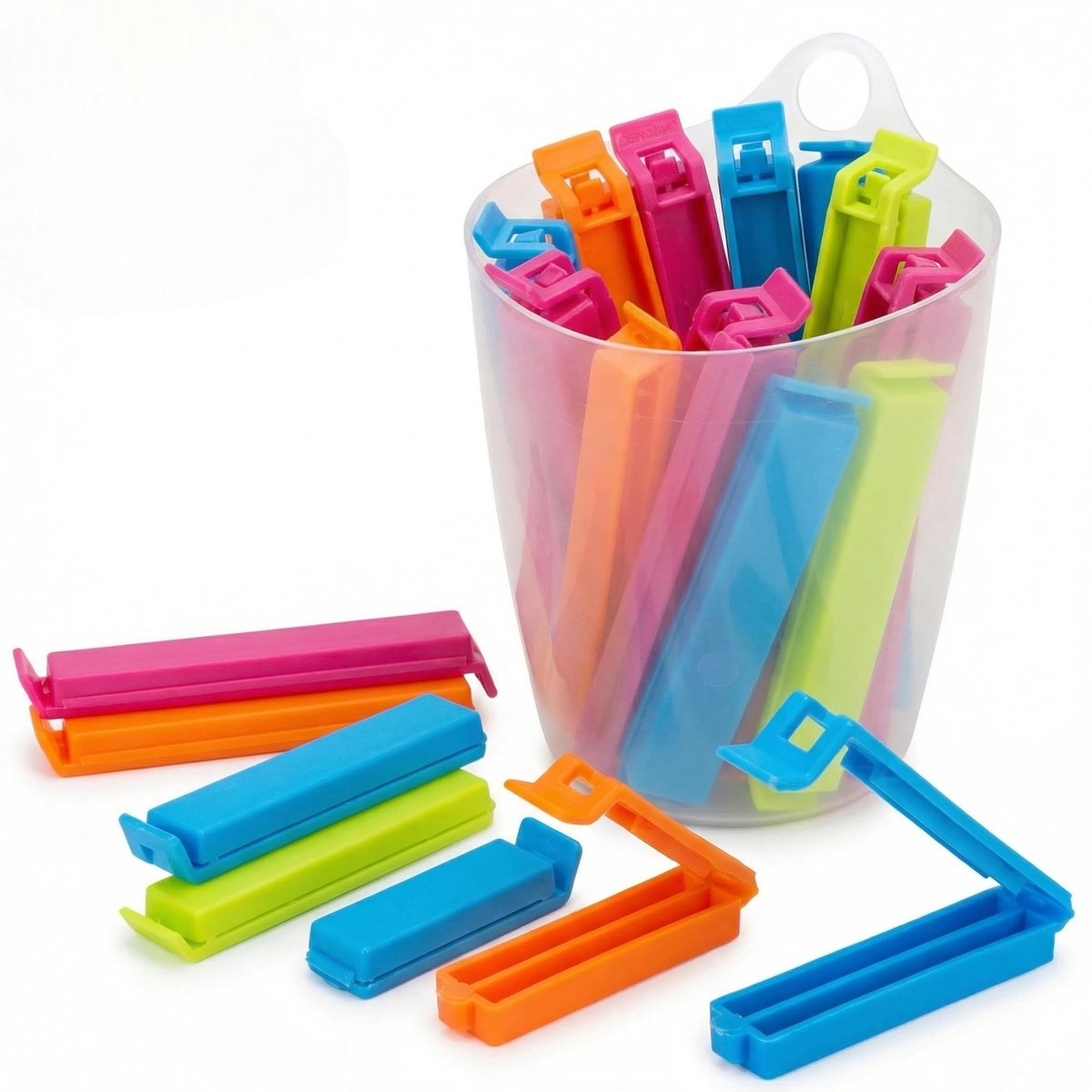 Dailygoods- Sluitclips set van 20 stuks - Luchtdicht - Herbruikbaar - Zaksluitingen - Geschikt voor vriezer - Opbergdoos