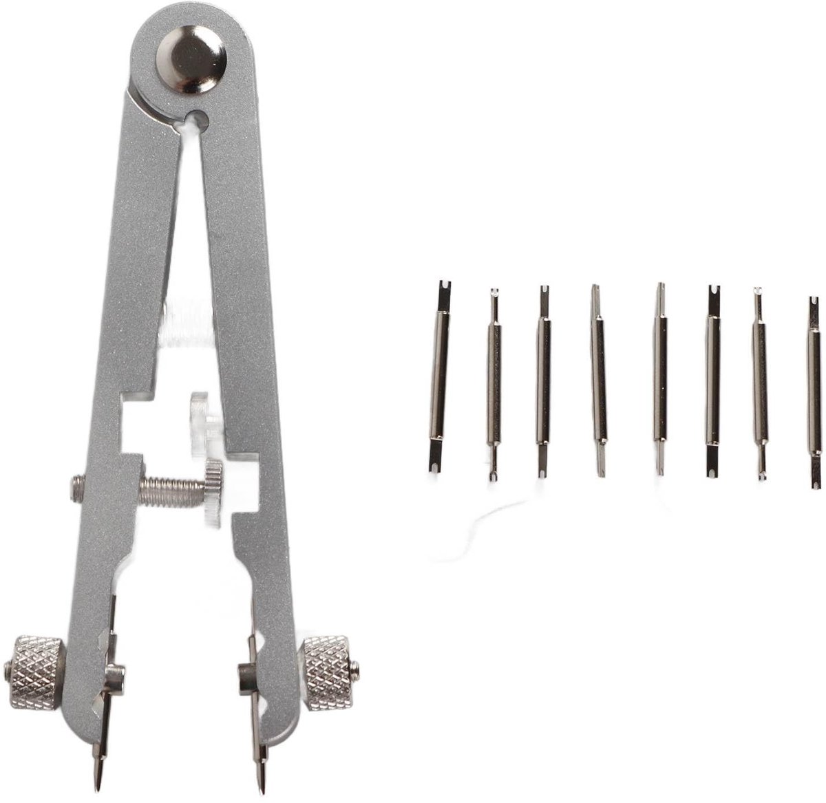 Dailygoods- Springbar Tang - Roestvrijstalen Gereedschap - Horlogemaker - Vervangen van Veerstaven - Onderhoud Horlogeband - Lichtgewicht en Duurzaam - Horlogetang