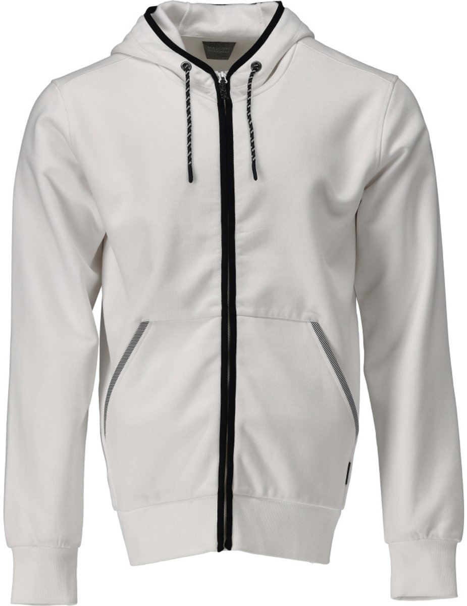 Mascot Customized Capuchontrui met rits 22486-378 - Wit - 5XL