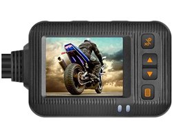 Achteruitrijcamera Motor - Dashcam Recorder - Veilig Rijden - Waterdicht Ontwerp - 2 Inch Scherm - Zwart