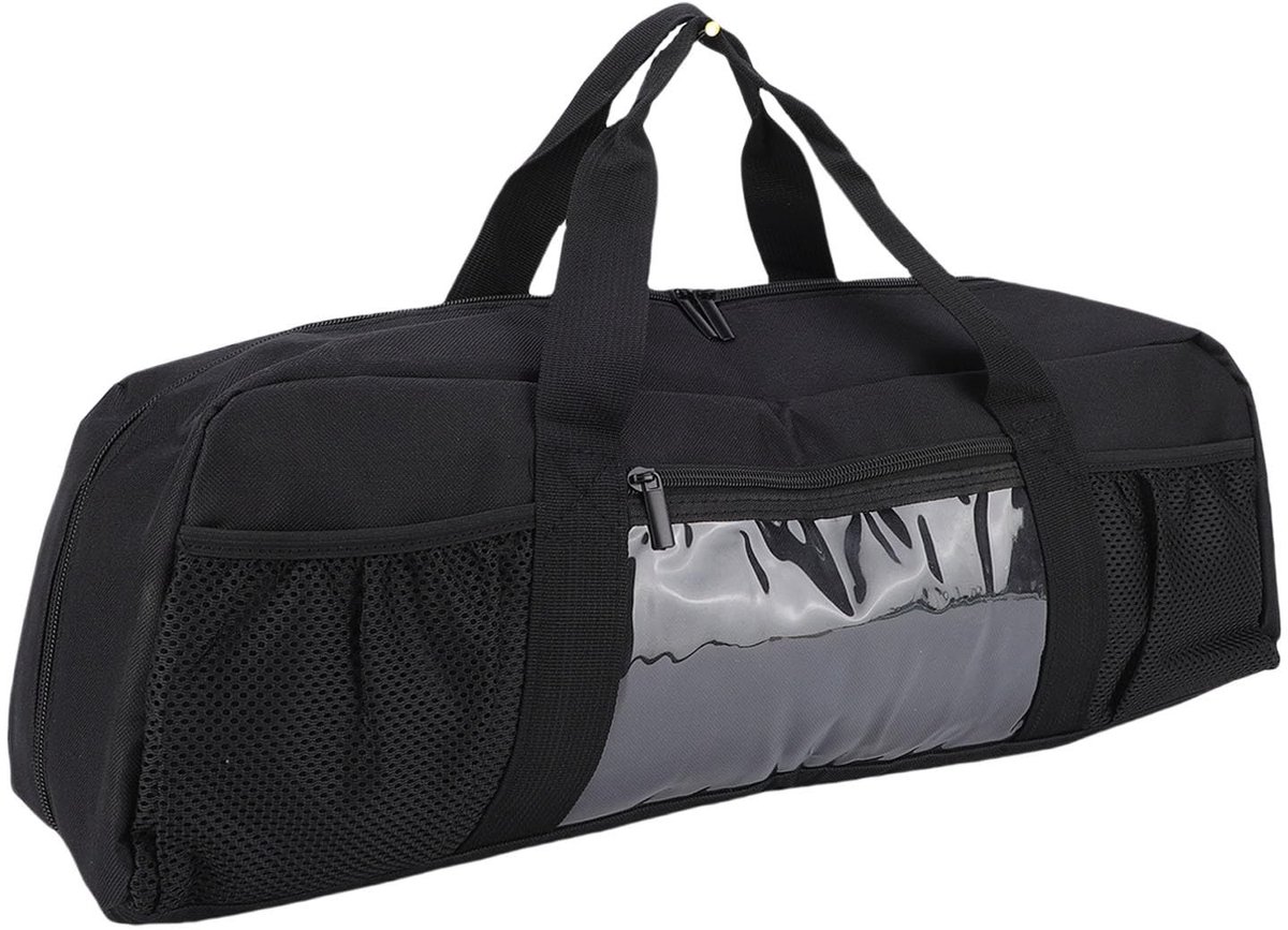Dailygoods- Opbergtas Dikke Oxford Doek - Grill Gereedschap - Draagbare Handgreep - Grote Capaciteit - Transparante Zak met Rits - Geschikt voor Picknick/Kamperen - Grilltas