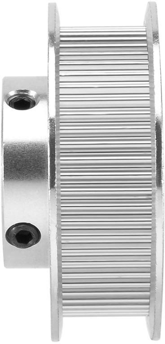 Dailygoods- Timing Riem Katrol 30/36/40/48/60 Tanden - Aluminium Legering - Binnenboring 5/6.35/8/10/12mm - 2 Stuks - H-type - Geschikt voor 3D Printer/CNC Laser Cutter