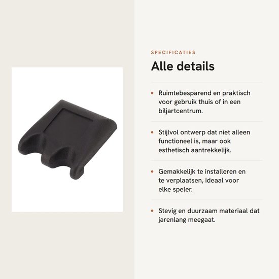 Dailygoods- Keu Houder Antislip - Draagbaar - Eenvoudig Ontwerp - Biljartkeu - Tafel - Schokbestendig van Dailygoods — afbeelding 2