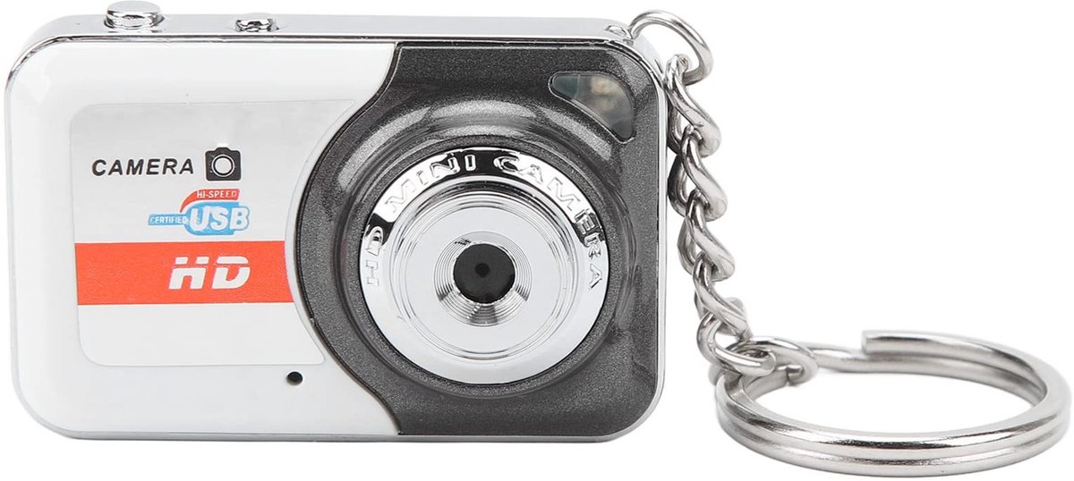 Dailygoods- Minicamera HD - Mini Camera Sleutelhanger - Draadloze Videocamera - Compact Formaat - USB 2.0 Verbinding - Ideaal voor Kinderen