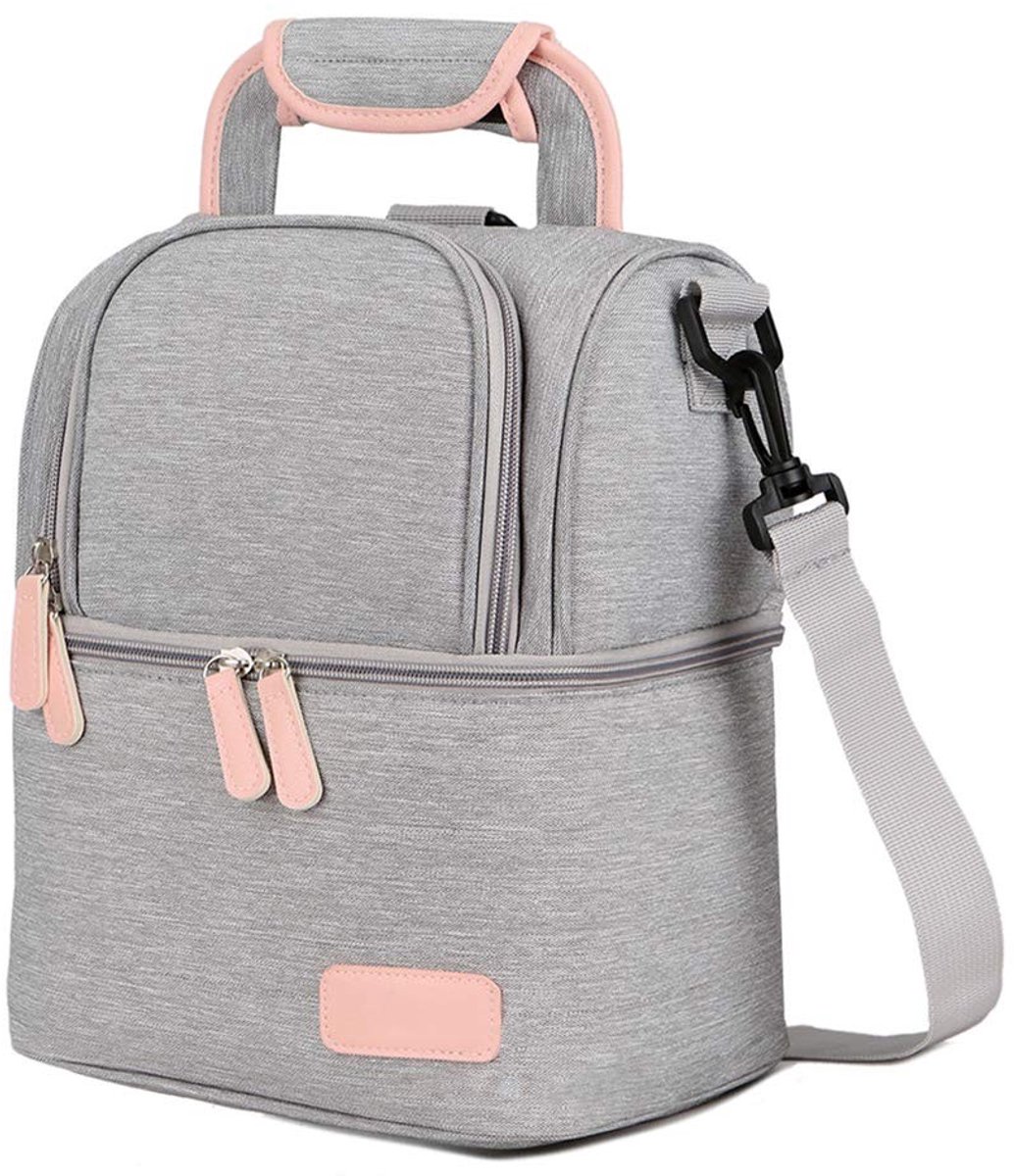 Dailygoods- Koeltas Waterdicht - Draagbare Thermo-geïsoleerde Rugzak - Grote Capaciteit - Borstmelk Organizer - Premium Isolatie - Afmetingen 22x15x27 cm - Borstmelkkoeler