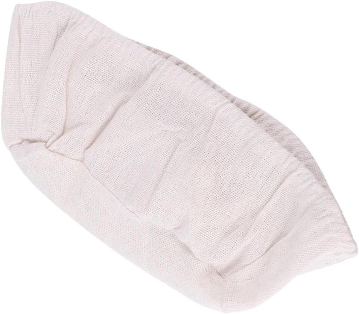 Broodmand Stoffen Hoes - Deeg Liner - Brood Fermentatie - Ademende Stof - 16 x 16 x 6 cm - Beige