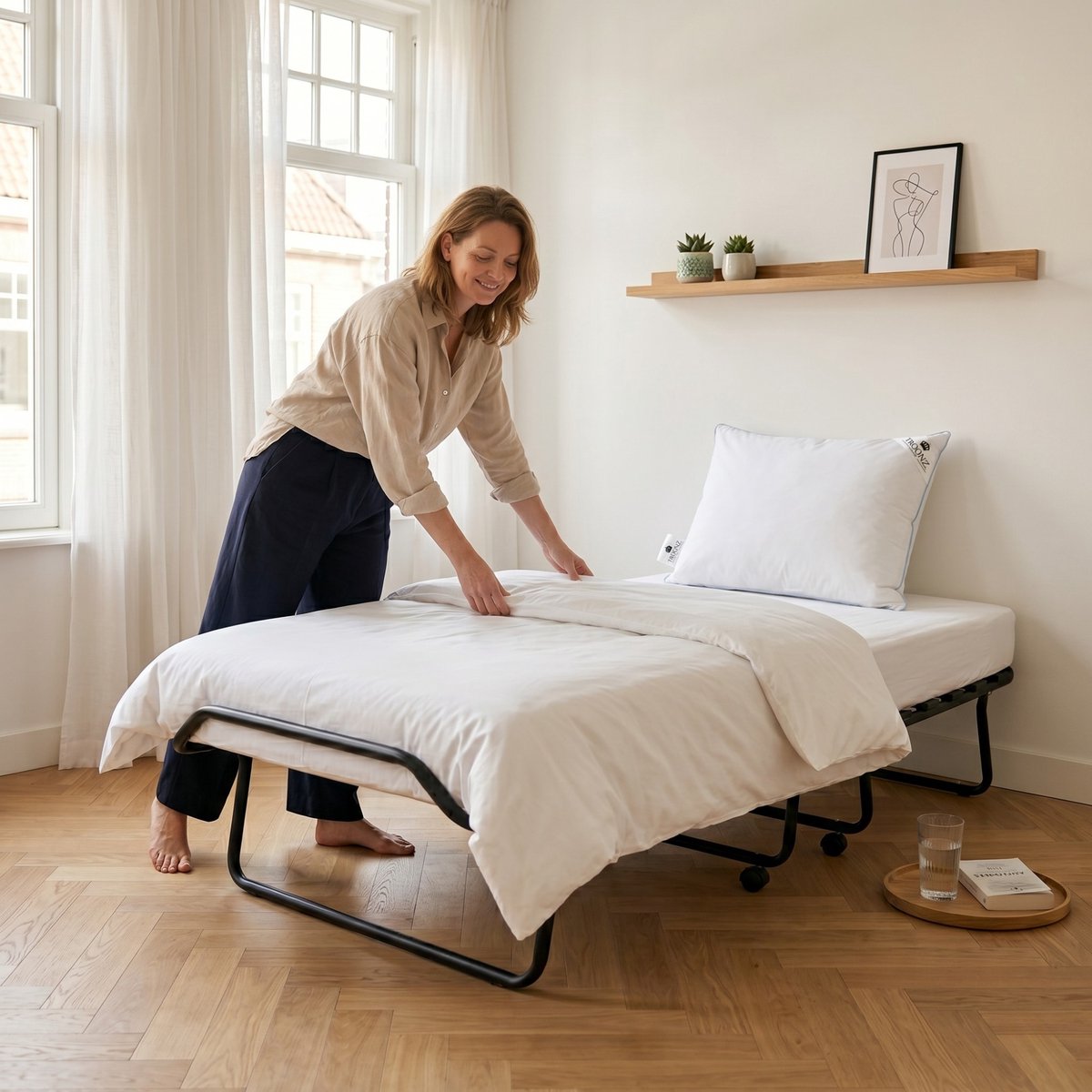 Troonz Troonz Logeerbed Atlas 90x200 cm – Opklapbed 1 per - afbeelding 4