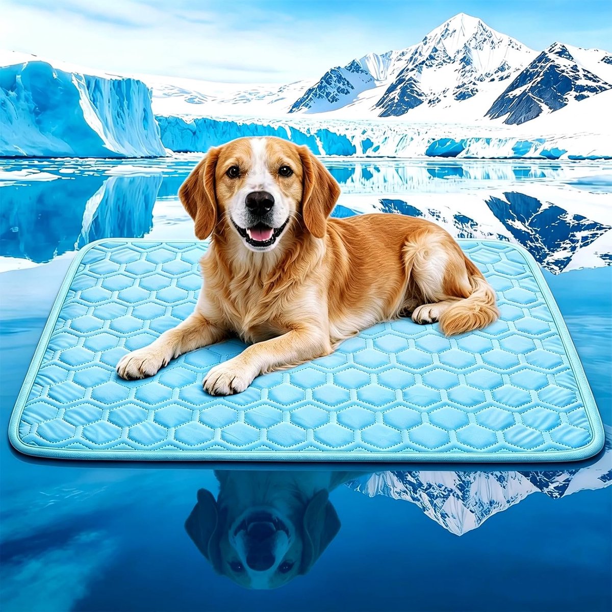 Hondenkoelmat - Zelfkoelend - Antislip - Wasbaar - Draagbaar - 68 x 99cm - Honden & Katten - Buiten & Binnen