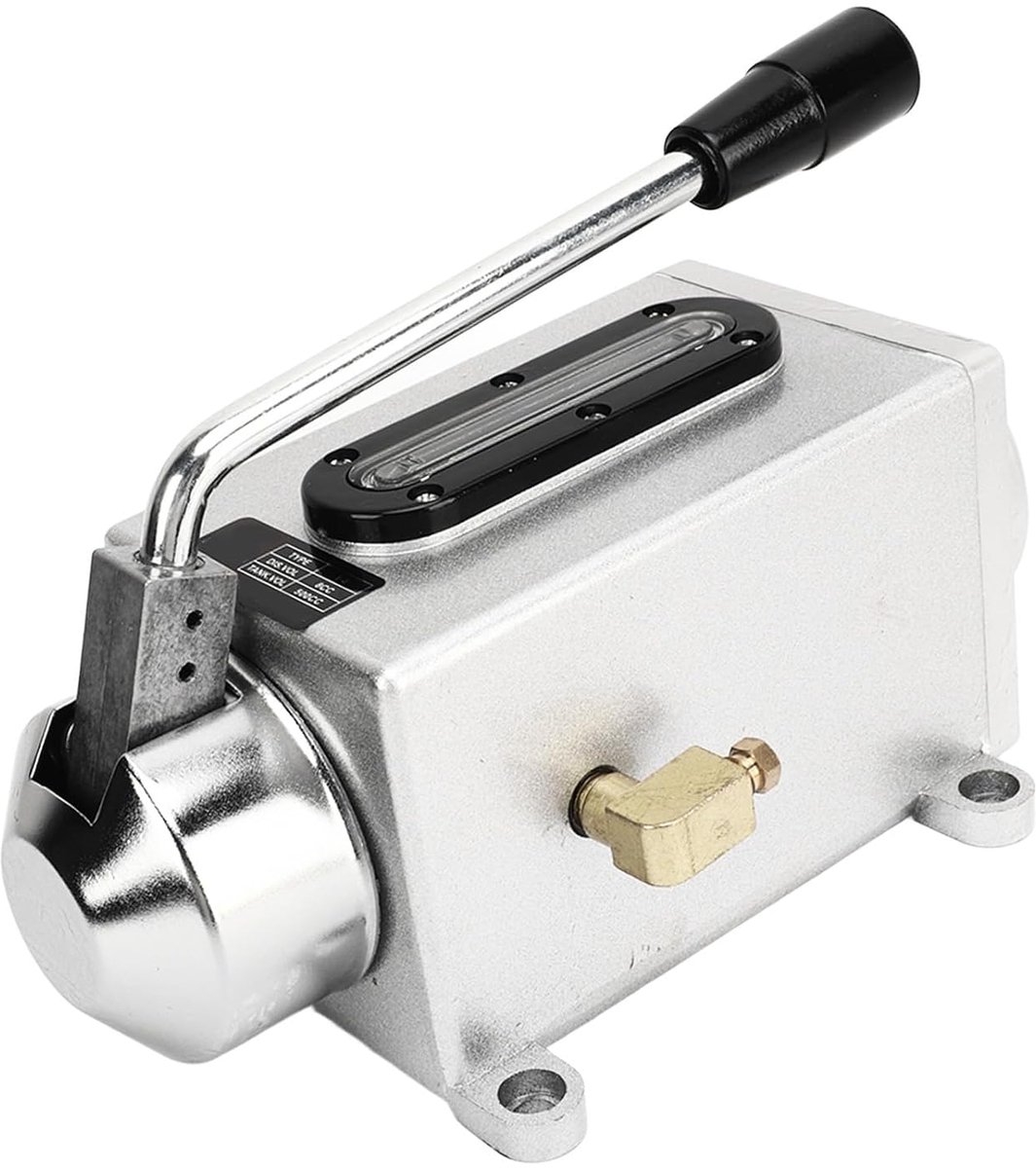 Handmatige Smeerpomp - Hogedruk Pomp - Machinerie Smeren - Gegoten Aluminium - 500cc Volume - Grijs