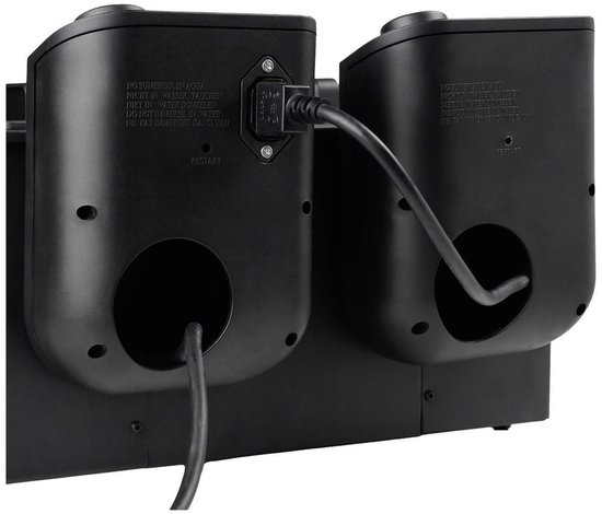 Princess Dubbele Frituurpan - Inhoud 2 x 3 liter - Koude Zone - 3600W - 2x regelbare thermostaat - 183028 - Zwart