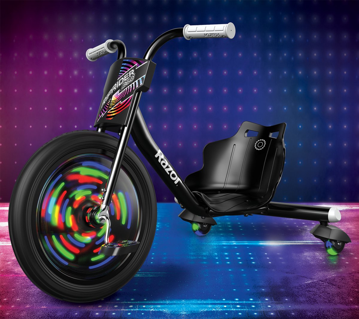 Razor RipRider 360 Lightshow - Skelter - Zwart - 360° Draaien - LED Verlichting - Voor Kinderen - Tot 73 kg - Vanaf 5 jaar — afbeelding 3