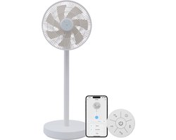 Evolar Smart Ventilator Staand - 30W - Statiefventilator - Ambient Light - WiFi - App & Afstandsbediening - EVO-SF30WW