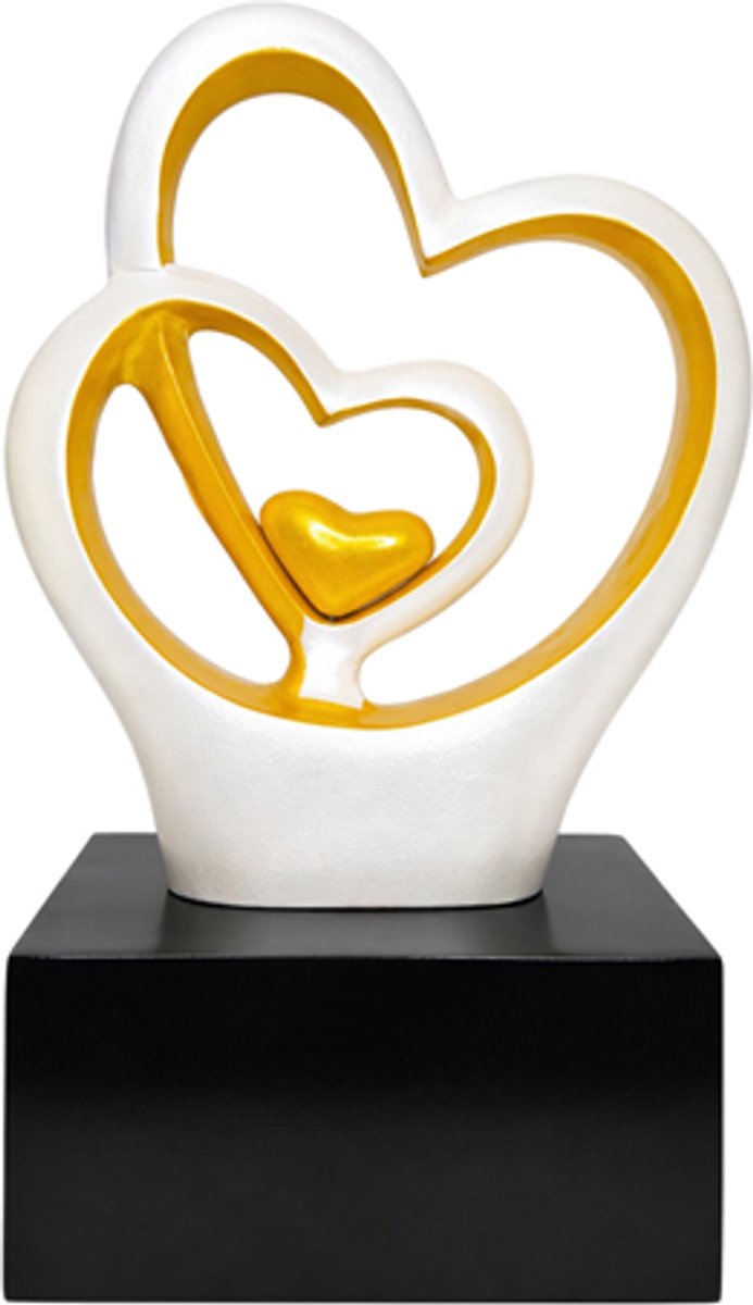 Kunst As Urn - 3.5 Liter - White Love - Sculptuur - Handgemaakte urn - Urn - Crematie Urn - Uniek - Voor Huisdieren of Menselijk As - Crematie As - Decoratie Urn