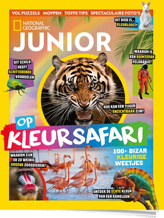 National Geographic Junior Vakantieboek 2026 - Op Kleursafari - Voor kinderen